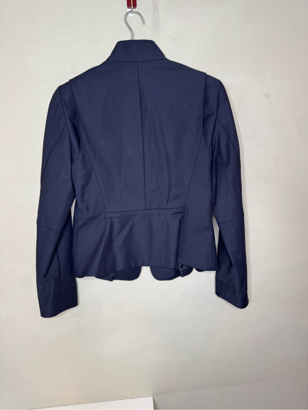 CARLISLE Navy Blue Zip Front Jacket Blazer | Size 6 like new condition - Picture 6 of 16
